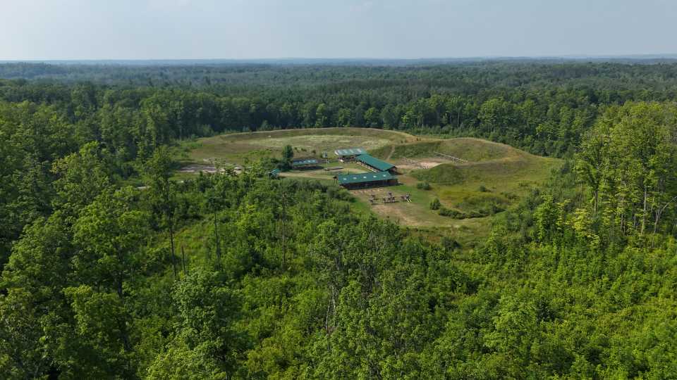A beautiful aerial shot of the target range